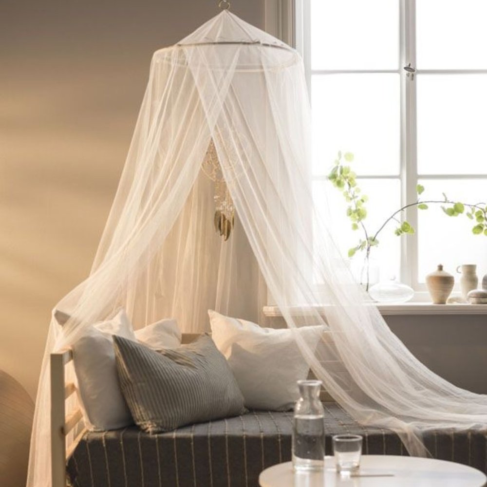 IKEA BRYNE TULLE GIRLS WHITE BED CANOPY